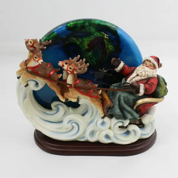 Department 56 45480 Santa's Flight Around the World Joy To The World