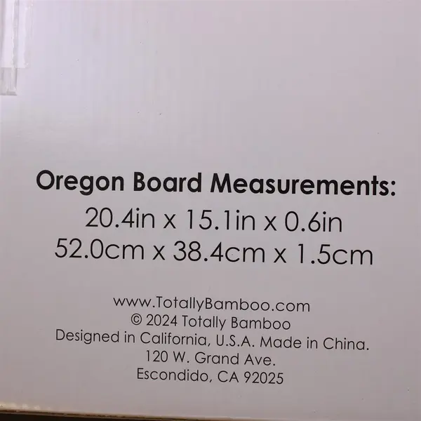 Destination Oregon Shaped Cutting Board – Totally Bamboo Charcuterie and Serving