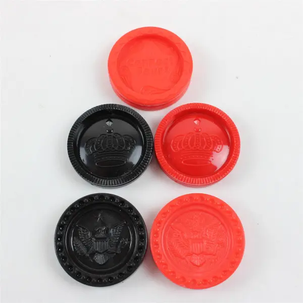 MB Connect Four Replacement Game Pieces Lot of 59 Red Black Plastic