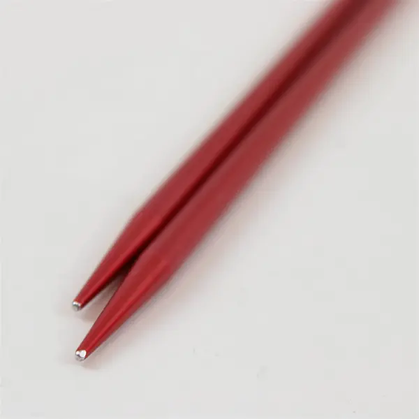 Aluminum Knitting Needles 2 Pairs Blue Sz 6 Boye-Marked Red Sz 8 Used