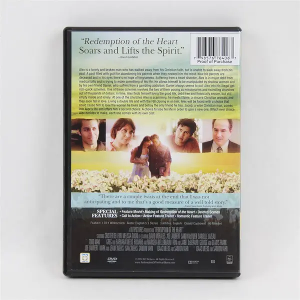 Redemption of the Heart DVD Christian Drama
