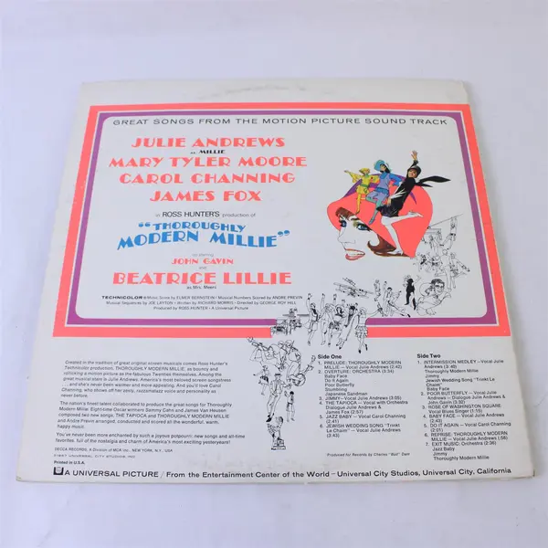 Thoroughly Modern Millie Original Soundtrack 12" Vinyl Record