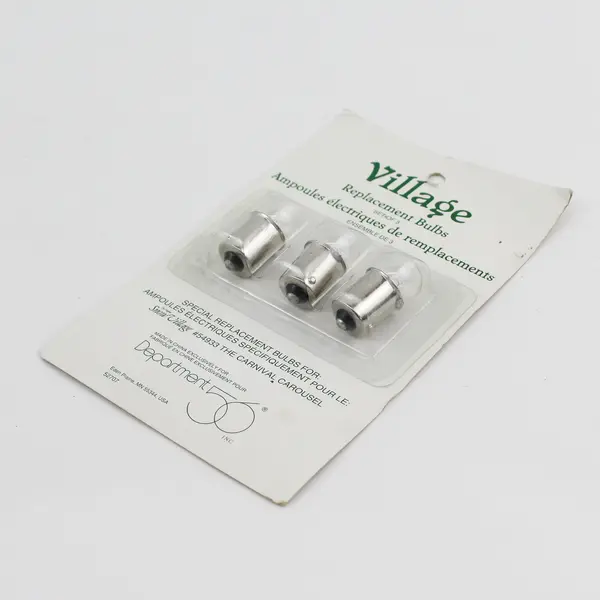 Pack of 3 Dept. 56 Special Replacement Bulbs for Carnival Carousel, #52707  New 