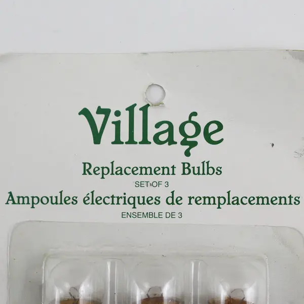 Pack of 3 Dept. 56 Special Replacement Bulbs for Carnival Carousel, #52707  New 