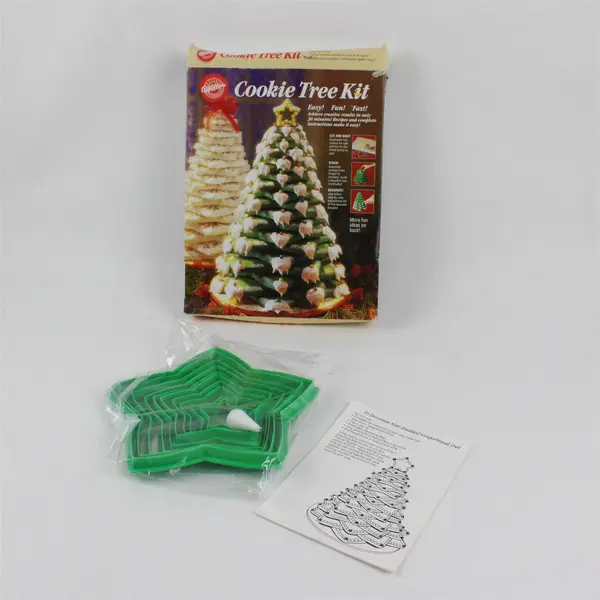 Vintage 1994 Wilton Christmas Cookie Tree Kit Open Box