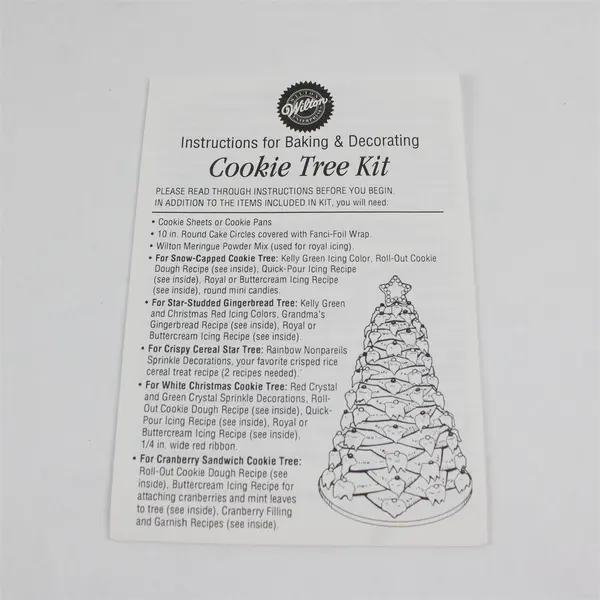 Vintage 1994 Wilton Christmas Cookie Tree Kit Open Box