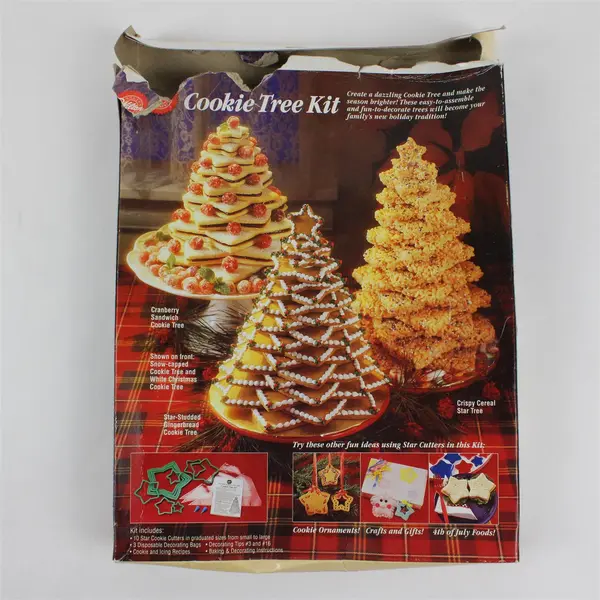Vintage 1994 Wilton Christmas Cookie Tree Kit Open Box