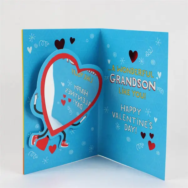 Hallmark Valentine's Day Card for Grandson No Envelope