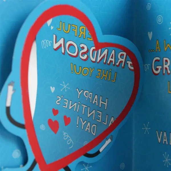 Hallmark Valentine's Day Card for Grandson No Envelope