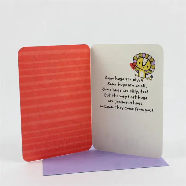 Hallmark Cute Sparkly Valentine's Day Card for Grandson UNUSED