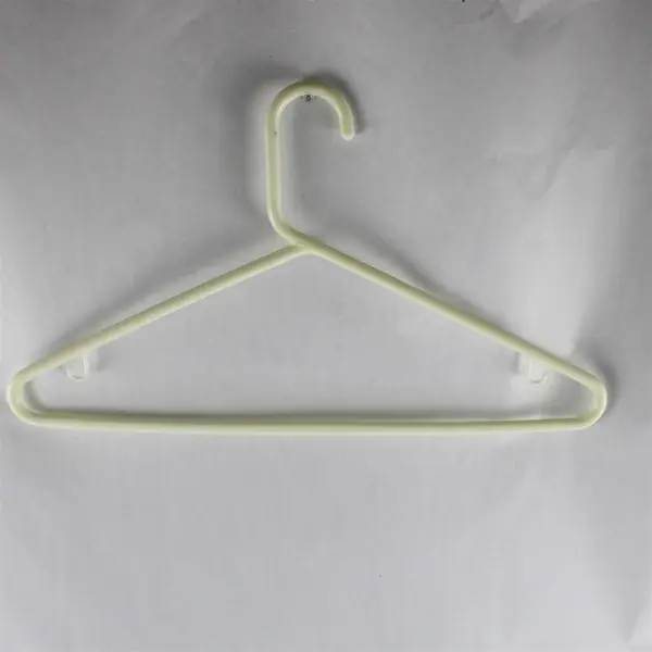 Lot of 10 White and Off-White Plastic Clothes Hangers FLAWED