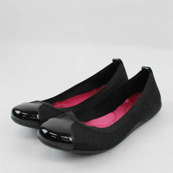 Dexflex Sport Womens Danika Black Slip-On Flats 7.5