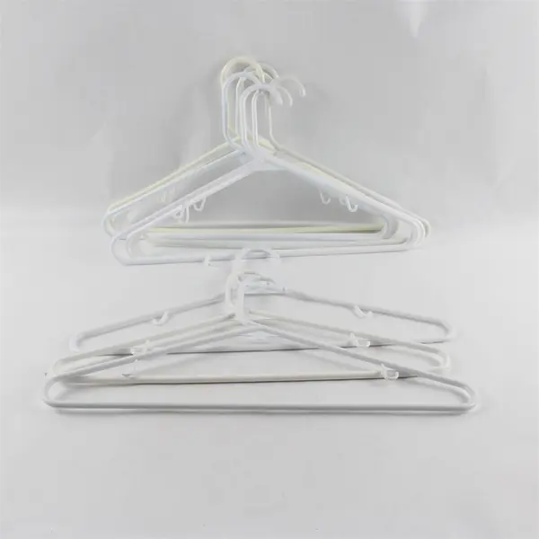 Lot of 10 White and Off-White Clothes Hangers FLAWED