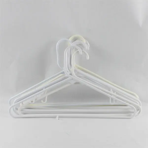 Lot of 10 White and Off-White Clothes Hangers FLAWED