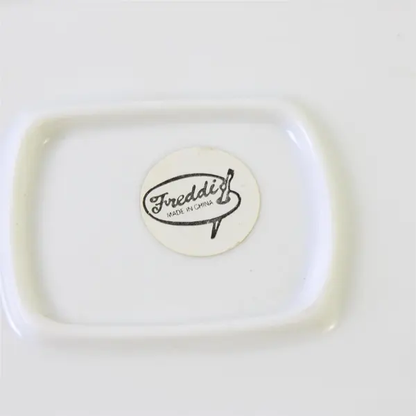 Freddie's Set of 4 White Ceramic Rectangular Serving Platters w/ Handles