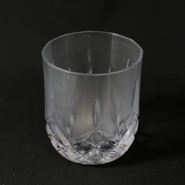 Set of 4 Frosted Acrylic Old fashioned Glasses 3.5"