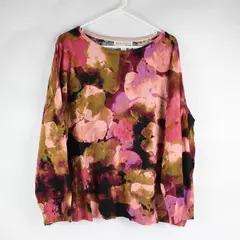 BEAUTIFUL by Lawrence Zarian Women's Floral Printed Sweater Size 2X