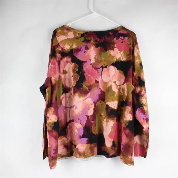 BEAUTIFUL by Lawrence Zarian Women's Floral Printed Sweater Size 2X