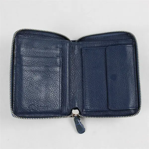 Brighton Wallet Bellissimo Heart Blue Crocodile-Embossed Leather Wallet