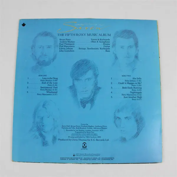 Roxy Music Siren 1975 ATCO 12" Vinyl LP Record