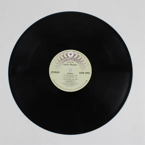 Roxy Music Siren 1975 ATCO 12" Vinyl LP Record