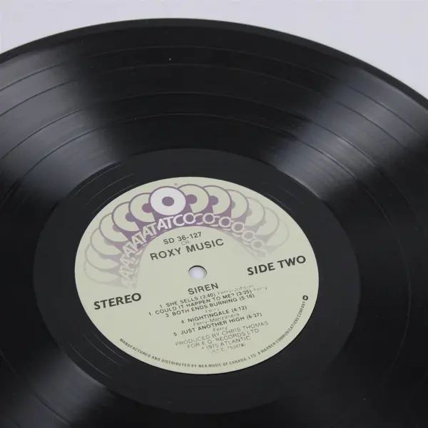 Roxy Music Siren 1975 ATCO 12" Vinyl LP Record