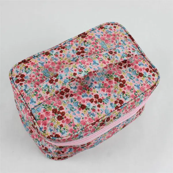 Calista Hair Rollers Set 12 Clips Floral Bag