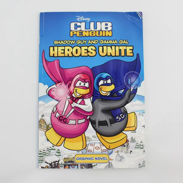 Lot of 2 Disney Club Penguin Vol 1 Shadow Guy and Gamma Gal: Heroes Unite