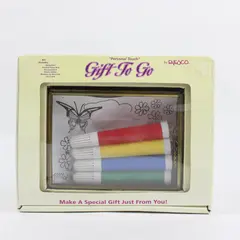 Vintage Enesco Personal Touch Gift To Go Stained Glass Photo Holder Kit