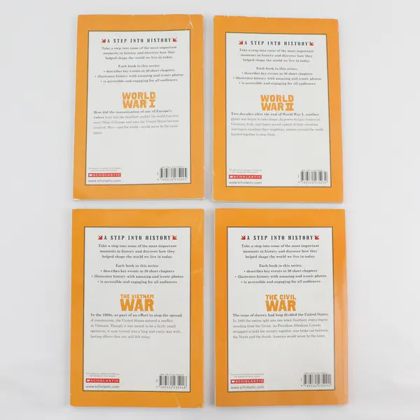 Lot of 4 A Step Into History Scholastic Books By Steven Otfinoski