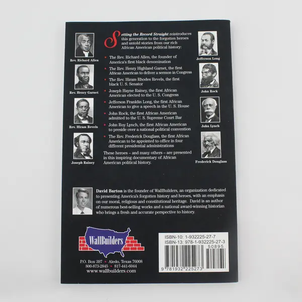 Setting the Record Straight: American History in Black & White By David Barton 