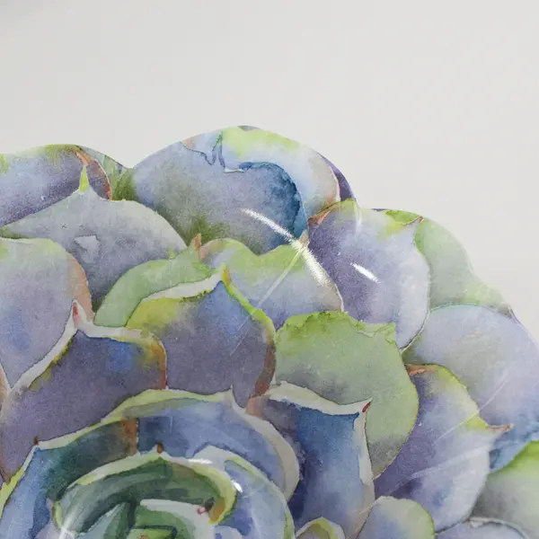 Rachel Ashwell Blue Hydrangea Floral Pattern Melamine Bowl 7.5" Diameter