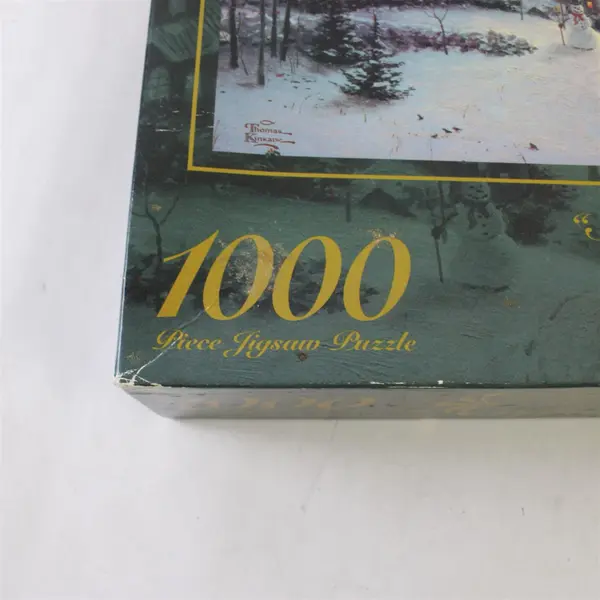 Vintage Thomas Kinkade Jigsaw Puzzle 1000 pc. St. Nicholas Circle 1997 Sealed 