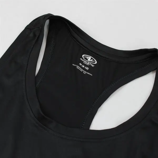 Lot of 2 ATHLETIC WORKS  Size M(8-10) Mint & Black Sleeveless Gym Tank Top Shirt