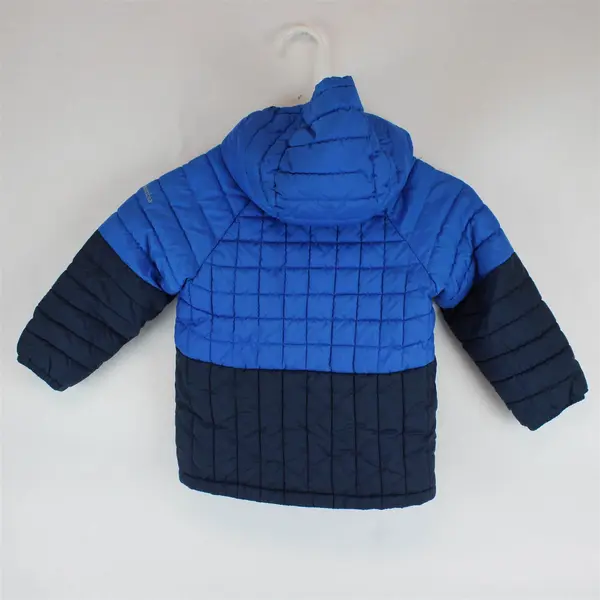 Columbia Jacket Boys Size 4T Puffer Full Zip Hoodie Blue/Navy