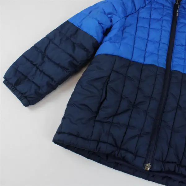 Columbia Jacket Boys Size 4T Puffer Full Zip Hoodie Blue/Navy