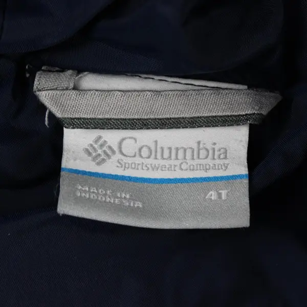 Columbia Jacket Boys Size 4T Puffer Full Zip Hoodie Blue/Navy