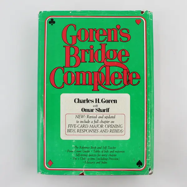 VTG Goren's Bridge Complete Charles H Goren With Omar Sharif 1980 HC DJ Revised