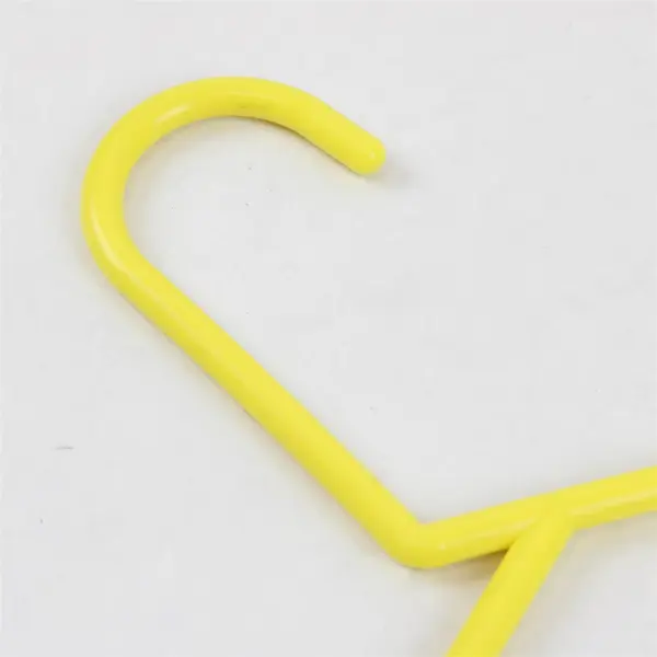 Lot of 10 Varied Yellow/Green Plastic Clothes Hangers Closet Organization
