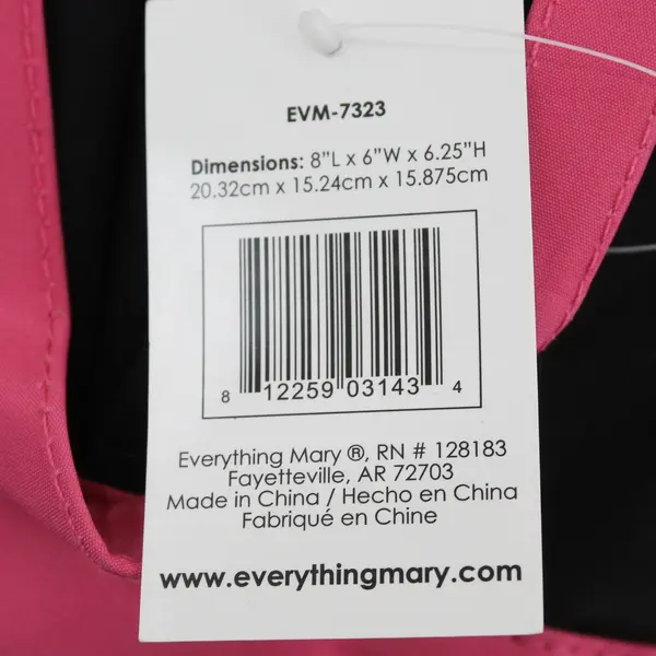 EVM-7323 Everything Mary Pink and Black Mini Sewing Tote Bag