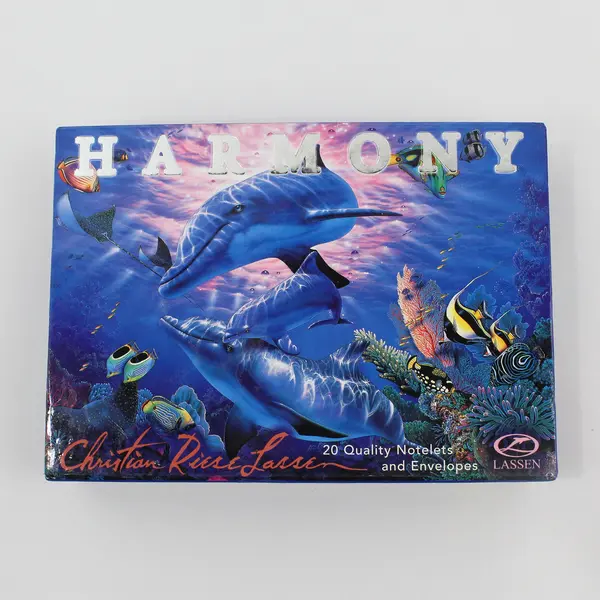 Set of 19 Book Company Harmony Christian Riese Lassen Ocean Animal Notecards