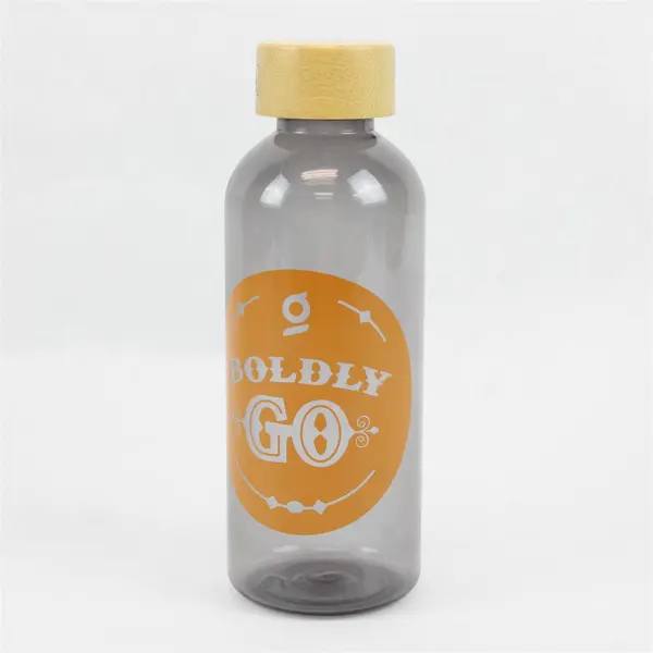 BPA Free Plastic Water Bottle With Wooden Twist Cap