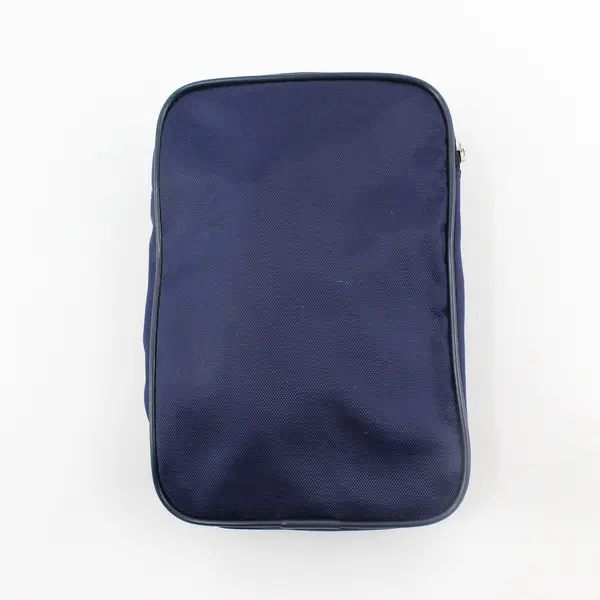 EFTC Electronics Manufacturing Navy and Yellow Collapsible Shoulder Bag