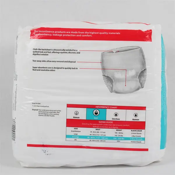 Pack of 14 Cardinal Health Sure Care Plus Incontinence Underwear Size XL