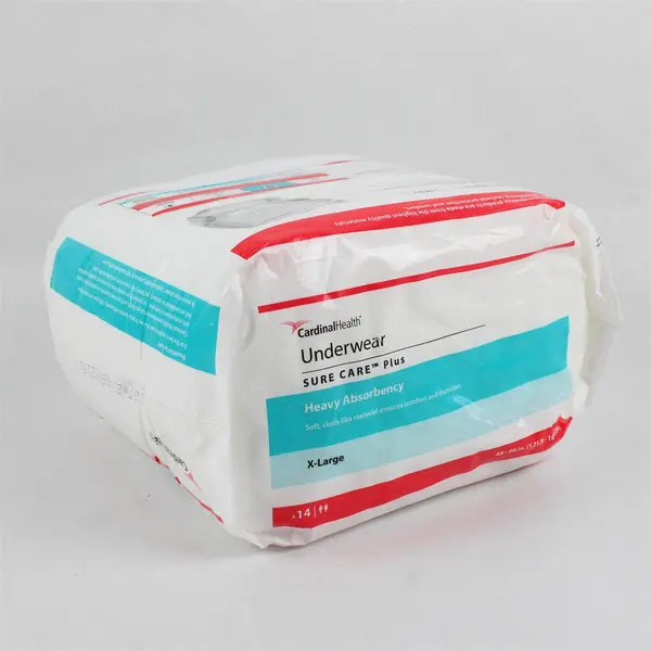 Pack of 14 Cardinal Health Sure Care Plus Incontinence Underwear Size XL