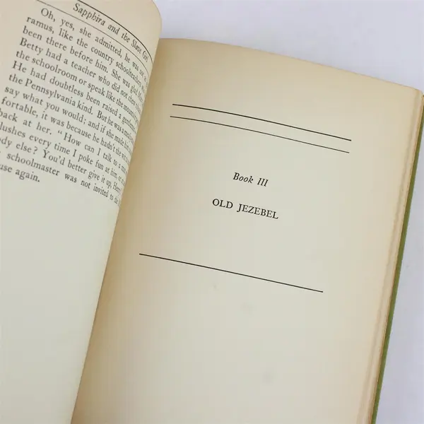 Vintage 1940 Hardcover Sapphira and the Slave Girl Willa Cather