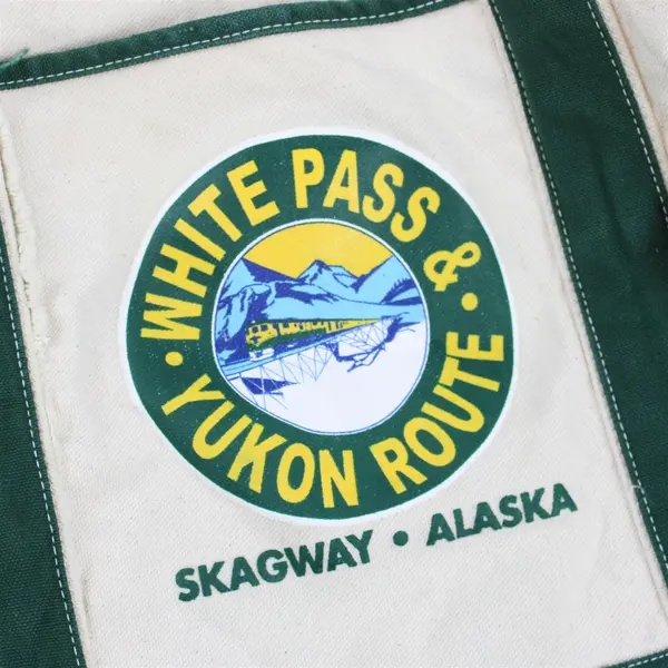Vintage White Pass & Yukon Route Canvas Tote Bag Skagway, Alaska