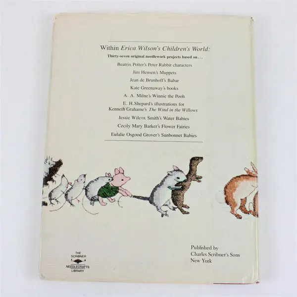 VTG Erica Wilson's Children's World Erica Wilson Embroidery Projects 1983 HC DJ