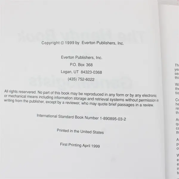 The Handbook for Genealogists 9th Ed 1999 Hardcover Everton Publishers