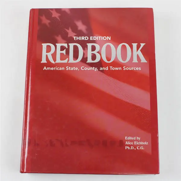 Red Book 3rd Ed American State County Town Sources Alice Eichholz 2004 HC